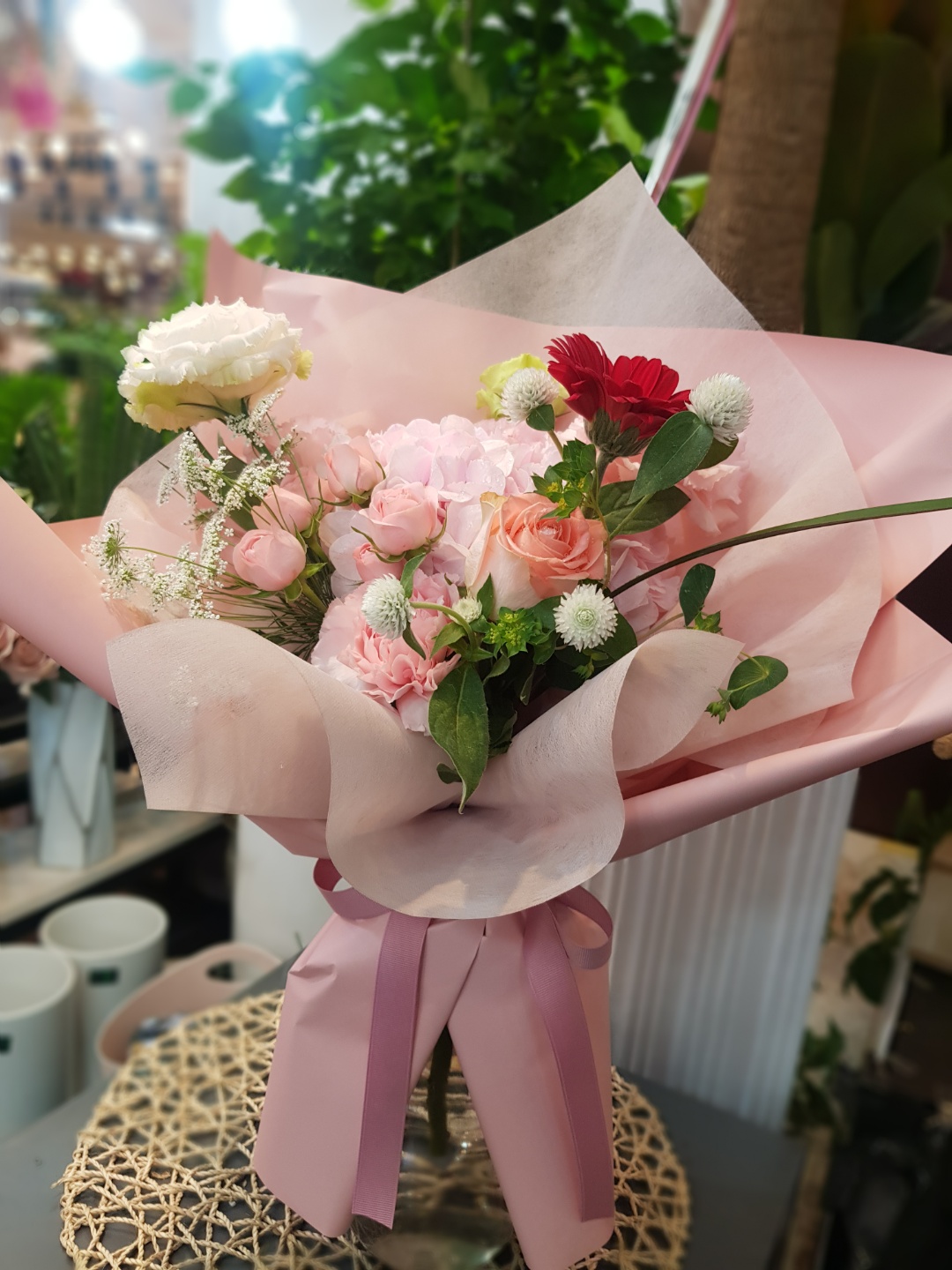 수국꽃다발